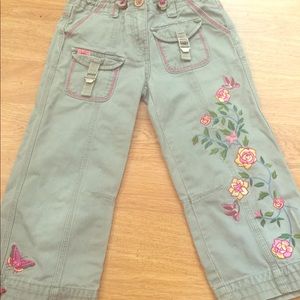 Beautiful Embroidered Capri Pants